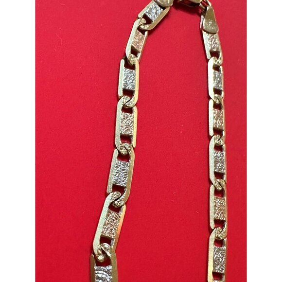 18K GOLD BRACELET GOURMETTE BUBBLES 4MM LINK MADE IN ITALY 7,9 - Picture 9 of 9